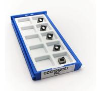 CCGT060202 CCGT060204 CCGT060208 PCD CBN Diamond Turning Tool Processing Aluminum Copper CBN Processing Hard Steel And Cast Iron(5PCS-CCGT060202-PCD)