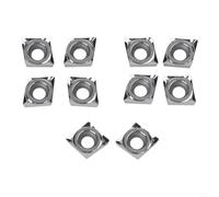 CCGT060204-AK Inserts for Aluminum for CNC Machining, 10PCS Carbide Turning Tools with Excellent Finish, Compatible with Medium to High Load Processing