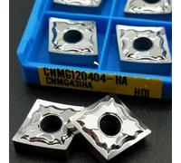 CCGT09T304-AK H01 Carbide Turning Inserts 10 Pcs, CVD/PVD Coated for CNC Cutter for Aluminum, Finishing and -Finishing, 9mm Length 3mm Thickness R0.4 Corner