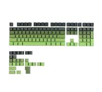 Ccguoea 133 Backlit Keycaps Gradients Green Set Double Shot OEM for Mechanical Keyboard Mechanical Keyboard Accessories