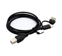 Ccguoea 1M USB TYPE C Male to USB2.0 Type-B Male OTG Cable for Phone Printer Scanner Piano Drum Sound Microphones Keyboard Cable