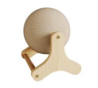 Ccguoea Cats Scratch Sphere Corrugated Paper Grinding Sphere with Stable Stand Grinding Claws Toy Indoor Play Toy Scratchers for Indoor Furniture Protector