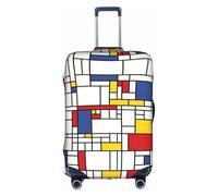 Cchgkpd Abstract Mosaic Pattern Print Personalized Elastic Washable Luggage Cover for 18-32 Inch Suitcases