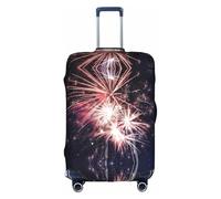 Cchgkpd Explosion Firework 3D Print Personalized Elastic Washable Luggage Cover for 18-32 Inch Suitcases