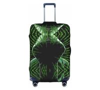 Cchgkpd Hacker Attack Print Personalized Elastic Washable Luggage Cover for 18-32 Inch Suitcases