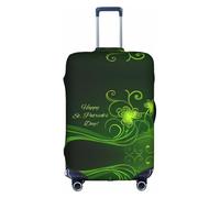 Cchgkpd Happy St Patrick's Day Print Personalized Elastic Washable Luggage Cover for 18-32 Inch Suitcases