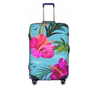 Cchgkpd Hello Hawaii Print Personalized Elastic Washable Luggage Cover for 18-32 Inch Suitcases