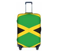 Cchgkpd Jamaica Flag Print Personalized Elastic Washable Luggage Cover for 18-32 Inch Suitcases