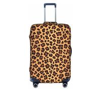 Cchgkpd Leopard Pattern Print Personalized Elastic Washable Luggage Cover for 18-32 Inch Suitcases