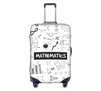 Cchgkpd Mathematics Print Print Personalized Elastic Washable Luggage Cover for 18-32 Inch Suitcases