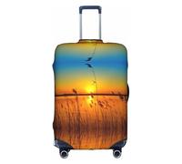 Cchgkpd Reeds by The River Print Personalized Elastic Washable Luggage Cover for 18-32 Inch Suitcases