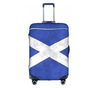 Cchgkpd Scottish Retro Print Personalized Elastic Washable Luggage Cover for 18-32 Inch Suitcases
