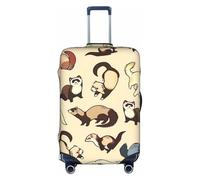 Cchgkpd Small Panda Print Personalized Elastic Washable Luggage Cover for 18-32 Inch Suitcases