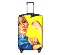 Cchgkpd We Can Do It Print Personalized Elastic Washable Luggage Cover for 18-32 Inch Suitcases