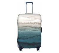 Cchgkpd Within The Tides Print Personalized Elastic Washable Luggage Cover for 18-32 Inch Suitcases