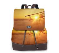 cchgnm Aircraft Plane At Sunset Print Elegant Lightweight Women'S Backpack Is Suitable For Various Occasions Such As Work,Travel,And Dates.