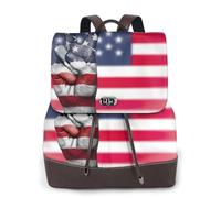cchgnm America Flag And Hippie Peace Print Elegant Lightweight Women'S Backpack Is Suitable For Various Occasions Such As Work,Travel,And Dates.
