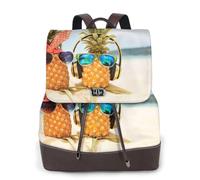cchgnm Beach Two Pineapples Sea Print Elegant Lightweight Women'S Backpack Is Suitable For Various Occasions Such As Work,Travel,And Dates.