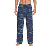 cchgnm Bikes Bicycle Cycling Print Men'S Pajamas,Soft Drawstring Pocket Pajamas,Casual Sleep Pajamas