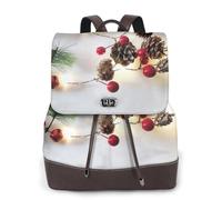 cchgnm Christmas Garland With Lights Print Elegant Lightweight Women'S Backpack Is Suitable For Various Occasions Such As Work,Travel,And Dates.