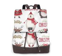 cchgnm Christmas Santa Claus Print Elegant Lightweight Women'S Backpack Is Suitable For Various Occasions Such As Work,Travel,And Dates.