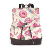 cchgnm Colorful Sweet Lollipop Cupcake Donut Print Elegant Lightweight Women'S Backpack Is Suitable For Various Occasions Such As Work,Travel,And Dates.