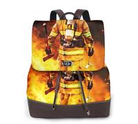 cchgnm Firefighter Fireman Flame Print Elegant Lightweight Women'S Backpack Is Suitable For Various Occasions Such As Work,Travel,And Dates.