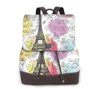 cchgnm French Paris Tour Eiffel Tower Print Elegant Lightweight Women'S Backpack Is Suitable For Various Occasions Such As Work,Travel,And Dates.