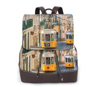 cchgnm Lisbon Tram Print Elegant Lightweight Women'S Backpack Is Suitable For Various Occasions Such As Work,Travel,And Dates.