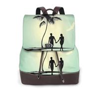 cchgnm Married Couple Walking On The Beach Print Elegant Lightweight Women'S Backpack Is Suitable For Various Occasions Such As Work,Travel,And Dates.