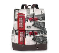cchgnm Red Phone Booth London Street Print Elegant Lightweight Women'S Backpack Is Suitable For Various Occasions Such As Work,Travel,And Dates.