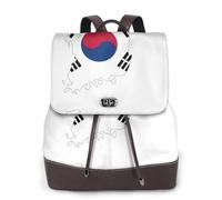 cchgnm Republic Of Korea Flag Map Print Elegant Lightweight Women'S Backpack Is Suitable For Various Occasions Such As Work,Travel,And Dates.