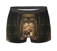 cchgnm Sculpture Elephant Print Men'S Boxer Briefs,Sexy Men'S Underwear,Skin-Friendly And Versatile For All Seasons
