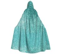cchgnm Small Dot Tiles Shape Print Halloween Role Playing Costume,Medieval Retro Wizard Robe, Adult Hooded Knight Cape For Men And Women