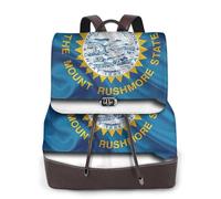 cchgnm South Dakota Flag Map Print Elegant Lightweight Women'S Backpack Is Suitable For Various Occasions Such As Work,Travel,And Dates.