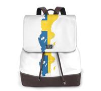 cchgnm Swedish Flag Map Print Elegant Lightweight Women'S Backpack Is Suitable For Various Occasions Such As Work,Travel,And Dates.