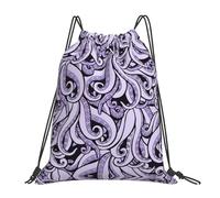 cchgnm The Sea Witch Inspired Print Lightweight And Foldable Drawstring Gym Bag,Multi-Functional Sports Yoga Travel Storage Bag