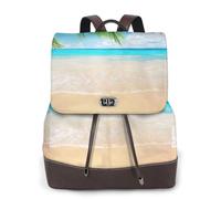cchgnm Tropical Beach Plant Theme Print Elegant Lightweight Women'S Backpack Is Suitable For Various Occasions Such As Work,Travel,And Dates.