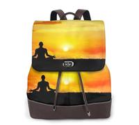 cchgnm Yoga Meditation Print Elegant Lightweight Women'S Backpack Is Suitable For Various Occasions Such As Work,Travel,And Dates.