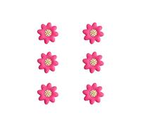 CcHhyyt Mystery Garden Serie Soft Rubber Knobs for Kids Girls Boys Cabinet Handle pulls Drawer Knobs for Kids Room Cabinets Closets Toy Organizer Box Bookcase 6pcs/Set (Pink Flower)