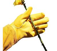 CcHhyyt Rose Pruning Gloves Thorn Proof Gardening Gloves with Forearm Protection Durable Gauntlet Gloves Cactus Gardening Gloves for Women & Man Cowhide Gloves for Farmers Yard Work Gloves (Large)