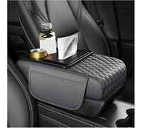 CCHMQ Car Armrest Box Cover Mat for Bugatti Chiron 2016-2018 2019 2020 2021 2022 2023 2024 2025 2026, Leather Middle Console Cover Stylish Car Decoration Accessories,C-Grey