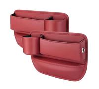 CCHMQ Car Seat Side Pocket Organizer for BMW X5 7seast E70 2007 2008 2009 2010 2011 2012 2013, Gap Filler Organiser Small Items Accessories,C-Red