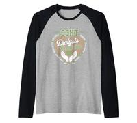 CCHT Dialysis Technician Kidney Hemodialysis Dialysis Tech Raglan Baseball Tee