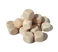 ccHuDE 100 Pcs Blank Wood Dice - Unfinished Wood Cubes & Square Blocks for DIY Craft Projects - 16mm