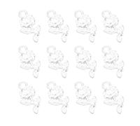 ccHuDE 100 Pcs Mini Rose Flower Charms Metal Beads Bulk Pendants Jewelry Making Findings for Necklace Bracelets Earrings DIY Craft Valentine's Silver