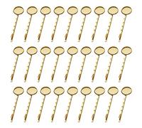 ccHuDE 20 Pcs Small Bobby Pins Hair Bobby Clips Metal Bobby Hairpins Round Cabochon Hair Clips with Blank Round Tray for DIY Craft Golden