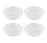ccHuDE 4 Pcs Plastic Bird Feeding Dishes Parrot Food Water Bowls Bird Cage Feeders Bird Bath Tray Wildlife Bird Feeding Station for Small Animals