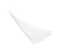 ccHuDE 40 Pcs Plastic Hanger Display Strips Merchandise Hanging Strips Clothing Display Strips Coordinate Display Hanger Strip for Store Retail White