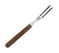 ccHuDE Stainless Steel Carving Fork Barbecue Meat Fork Cooking Steak Fork Grill BBQ Fork Kitchen Serving Fork Large Wood Handle Fork 330 mm